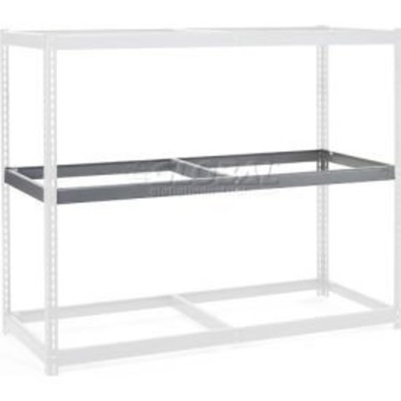 GLOBAL EQUIPMENT Additional Level For Wide Span Rack 72"W x 48"D No Deck 900 Lb Capacity, Gry 502414